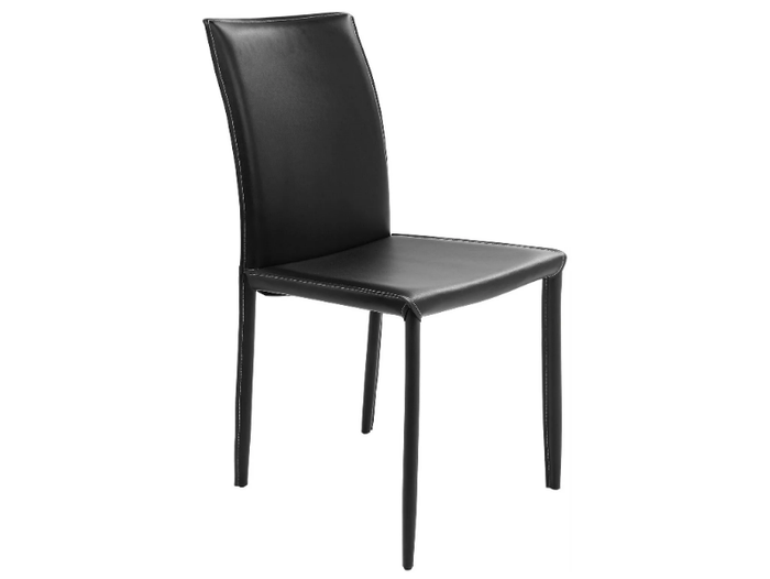 MILANO BLACK - Upholstered leather chair _ KARE Design